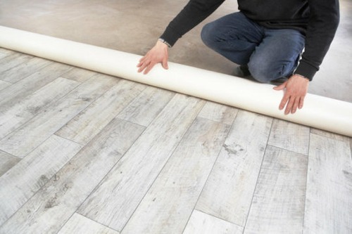 Polished PVC Floorings, Pattern : Plain