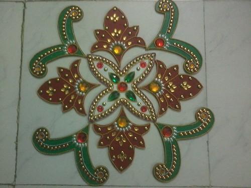 Fancy Floor Rangoli