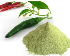 dehydrated green chilli powder