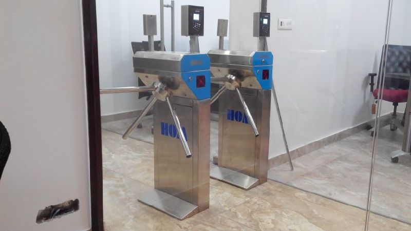 Motorized Waist Height Tripod Turnstiles