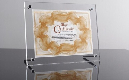 Acrylic Certificate Holders