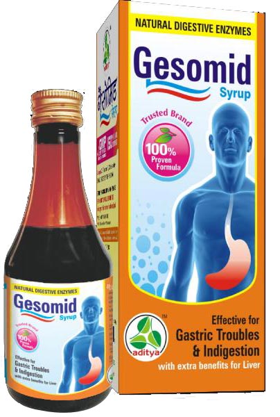 Gesomid Syrup, for Lever Use, Packaging Type : Plastic Bottle