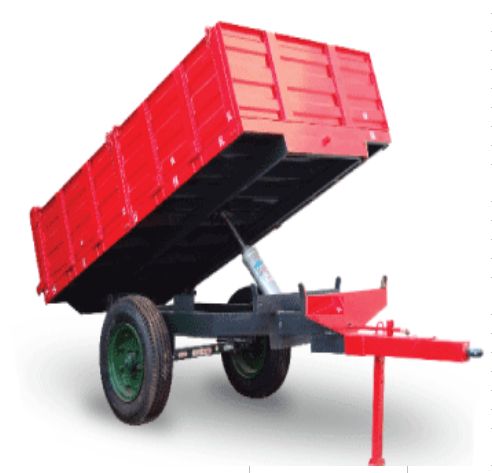2 Wheel Hydraulic Tipping Trailer, for loading / transportation, Size : 5 tons, 9 tons, 12 tons