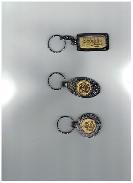 Metal Double Plating Keyring