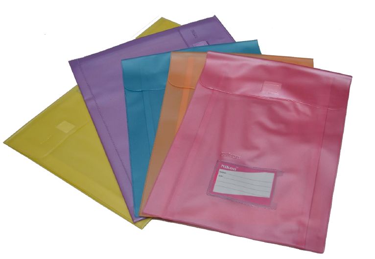 Plain Plastic Satin File Bags, Size : Large, Medium