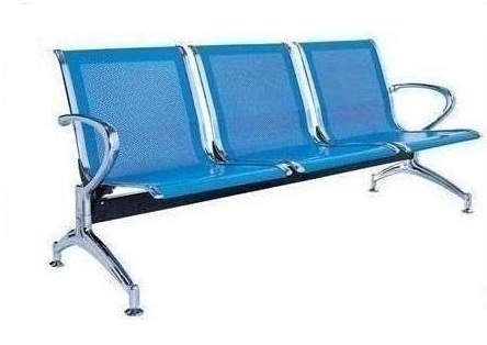 Iron steel Airport three seater chair