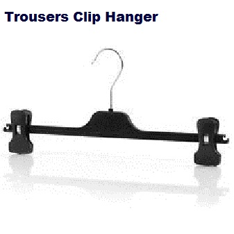 Trousers clip hanger