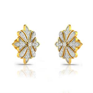 Cecila Diamond Gold Earrings