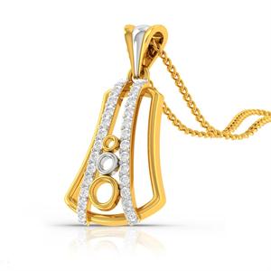 Glee With You Diamond Gold Pendant