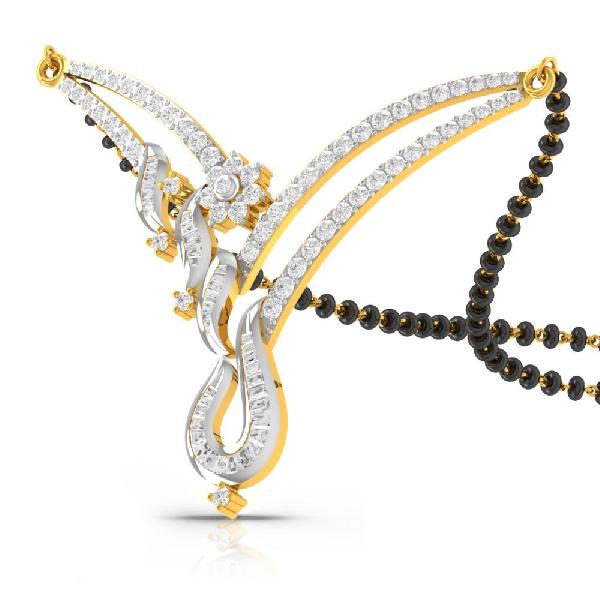 Suncurl Diamond Gold Mangalsutra