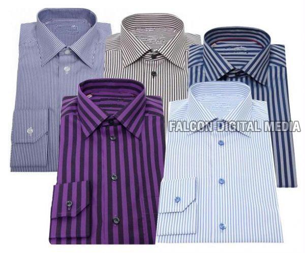 Mens Striped Shirts Manufacturer in Delhi India by Falcon Enterprises ...
