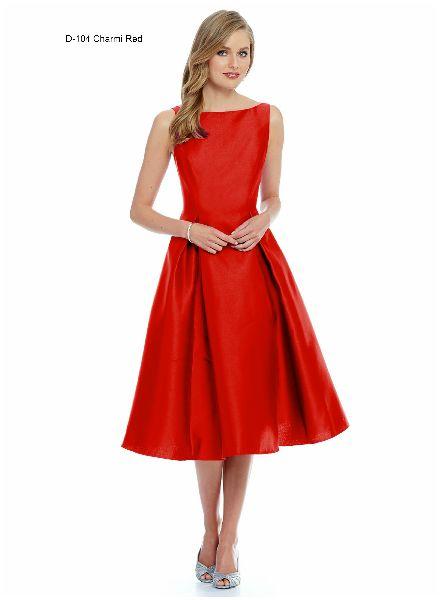 D-104 Charmi Red Ladies Dress