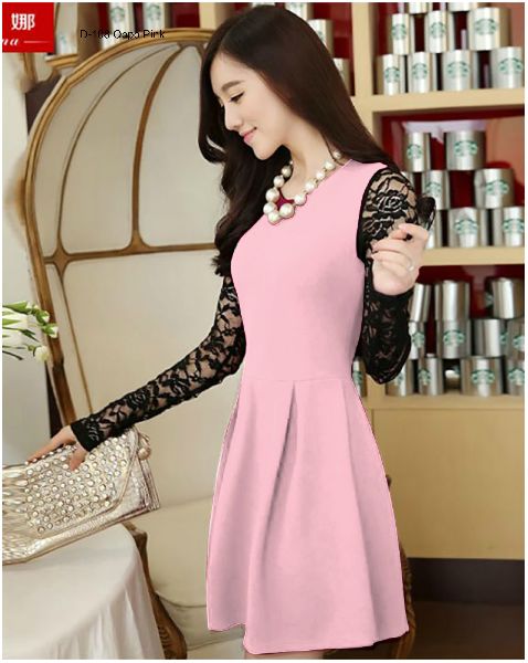 D-108 Oppo Pink Ladies Dress