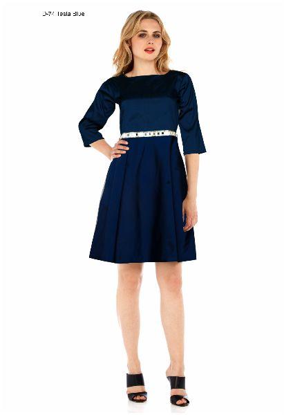 D-74 Tesla Blue Ladies Dress