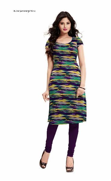 K-24 Satarangi Wine Kurti