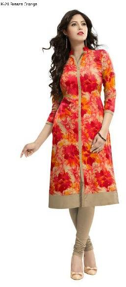 K-29 Breeze Orange Kurti