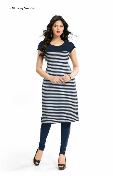 K-51 Harley Blue Kurti