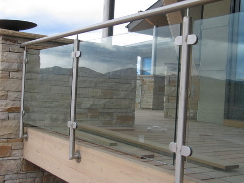 toughened glass railing