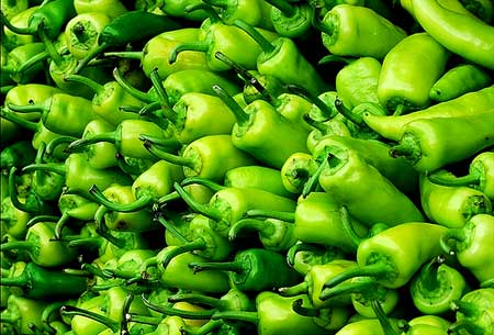 fresh green chilli