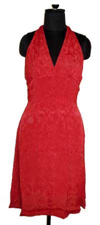 Plain Designer Formal Dresses -143, Color : Red