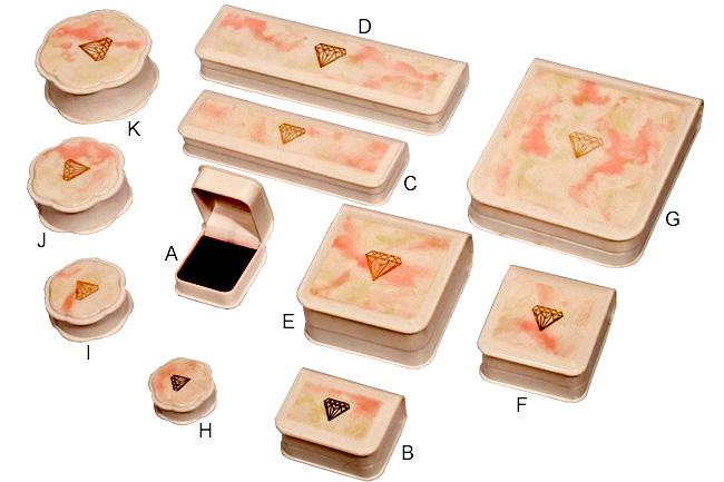 Dazzle Plastic Jewellery Boxes