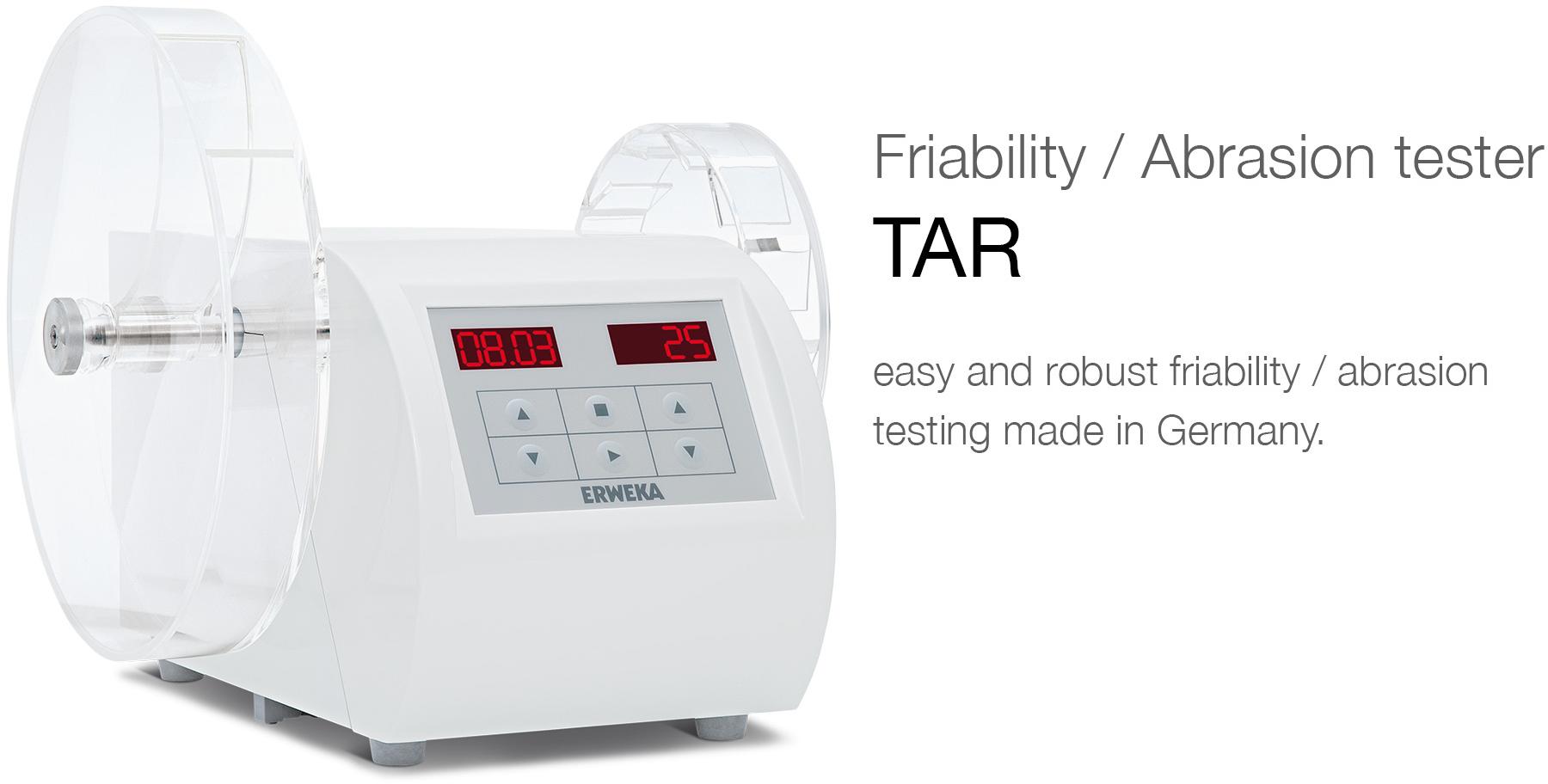 TAR friability testers