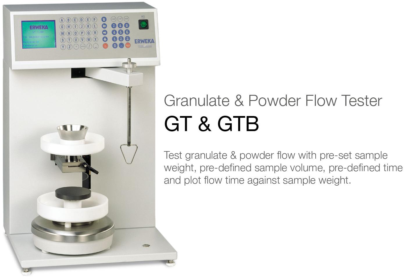 GT Granulate flow testers