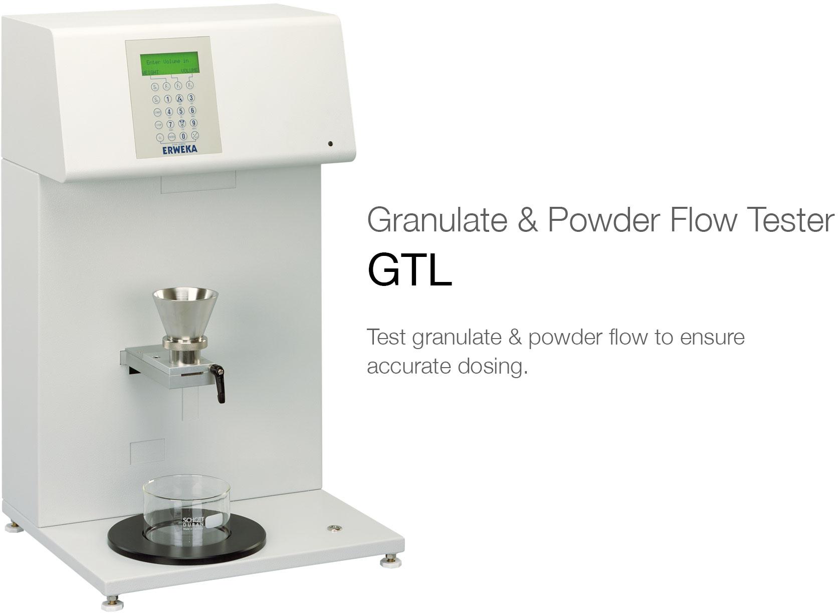 GTL Granulate flow testers