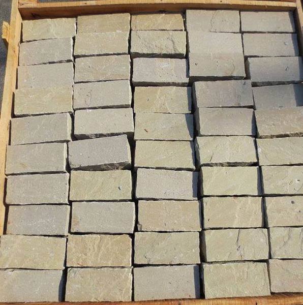 Raj Green Sandstone Cobbles