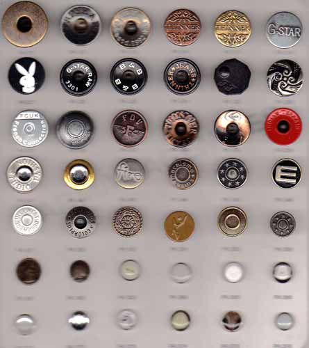 Metal Jeans Button