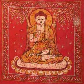 Cotton Buddha Printed Bed Sheet