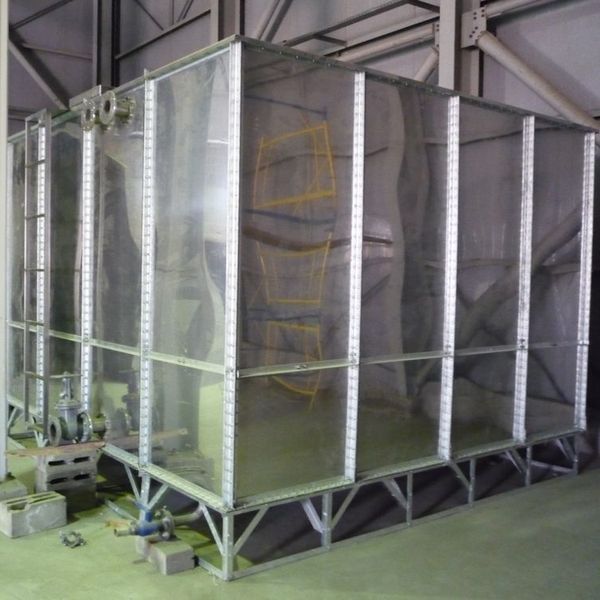 Stainless steel rectangular water tank by Diversified Enterprise