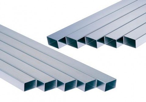 Polished Stainless Steel Square Pipes, Color : Grey