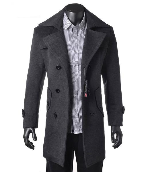 Full Sleeves Velvet Mens Overcoats, Pattern : Plain, Occasion : Formal ...