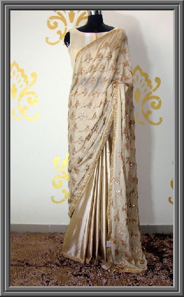 Oyster Half n Half Saree, Age Group : Adult