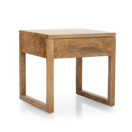 Mango Wood Natural Bedside Table (RHP-BEDSIDE-004)