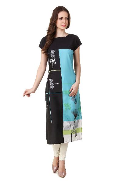 Printed Kurti-3, Color : Blue