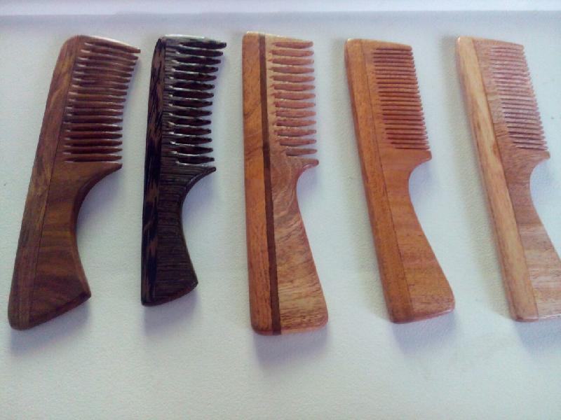 HIMAZ wooden comb, Color : Brown