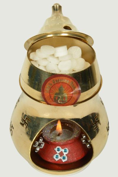 Brass Aroma Incense Burner Camphor Lamp