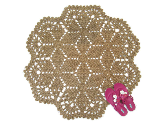 Snowflake Shaped Jute Rug