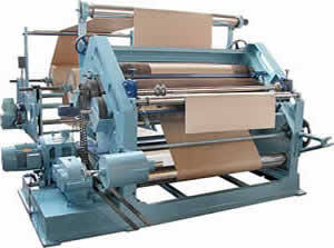 Oblique corrugation machine