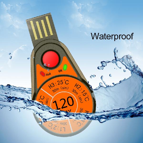 Elitech Disposable Data Logger, Color : Orange