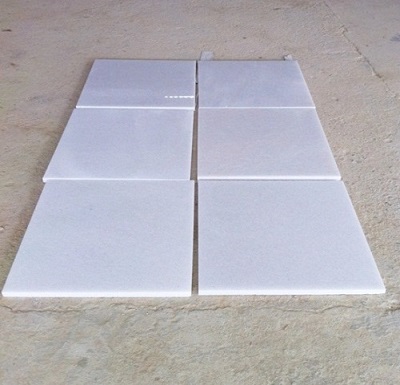 pure white marble floor tiles