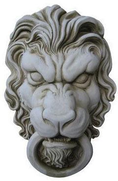 Cement Lion Head