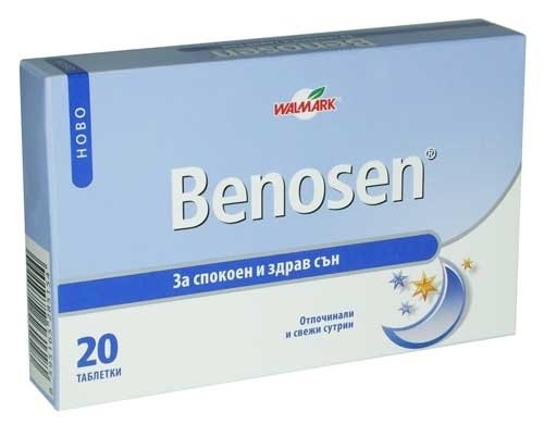 Benosen tablets, Insomnia, Mental Stress, State of Anxiety and Fear