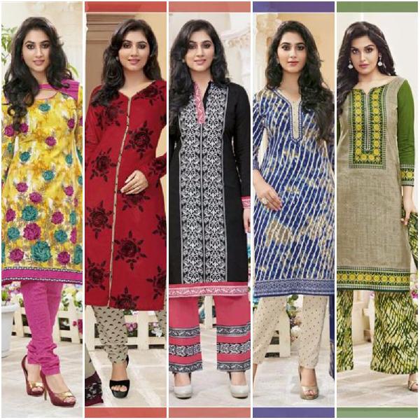 Readymade PURE 1OO% Cotton Salwar Kameez & Dupatta SUIT - All Sizes Av