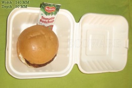 Sugarcane Bagasse Burger Boxes