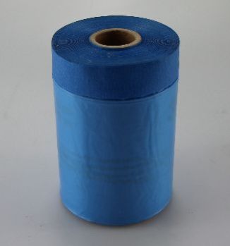 Outdoor Used Blue Paper Taped Masking Film