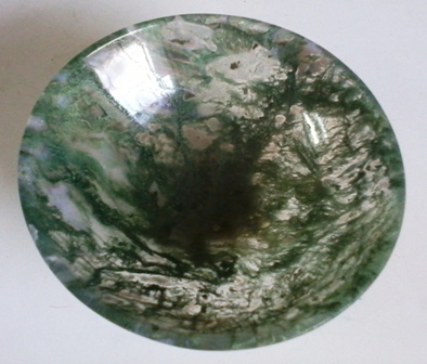 Green Moss Agate Stone Bowl