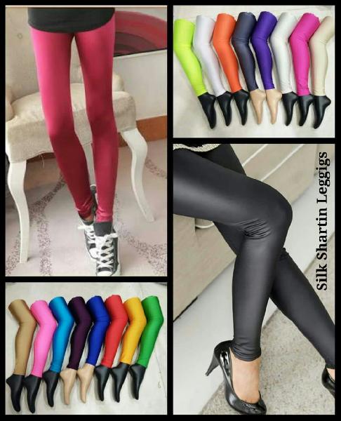Silk Satin Shinning Leggings for women & Girl Combo 5 Pc Set By OS MART